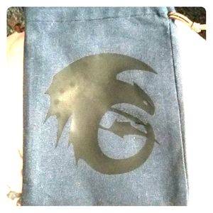 Denim drawstring pouch